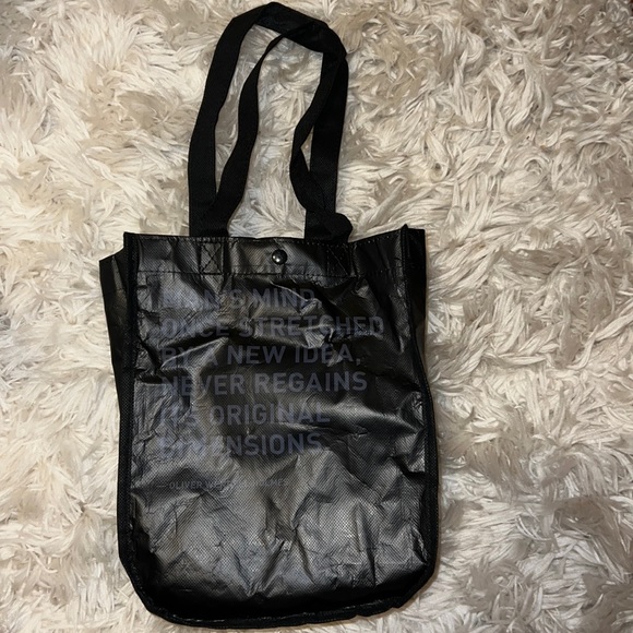 RARE SMALL LULULEMON SHOPPING BAG! Black! - Picture 1 of 3